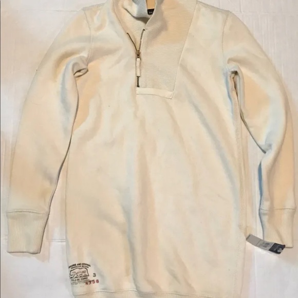 NEW Ralph Lauren Youth Girls Tunic Sweatshirt -IVORY- Dress Size Medium - Picture 3 of 9